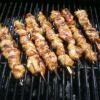 Grilled Chicken on a stick (Bourbon Glaze)