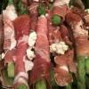 Prosciutto Wrapped Asparagus with Feta Cheese